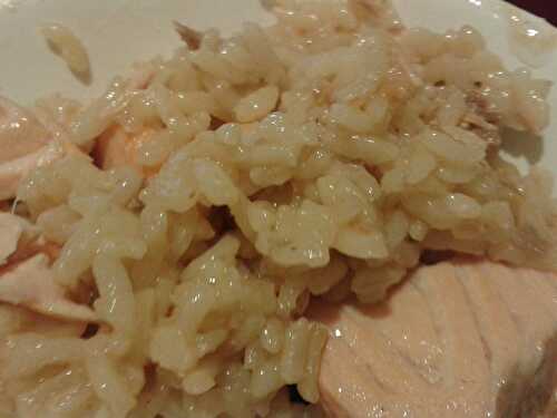 Risotto au saumon