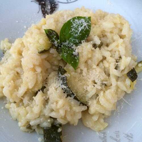 Risotto aux courgettes et parmesan