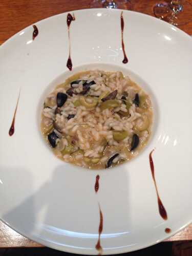 Risotto aux olives et anchois