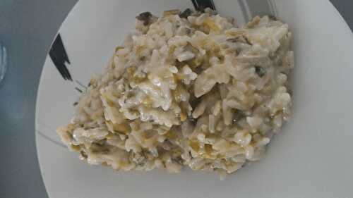 Risotto aux poireaux