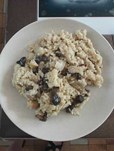 Risotto cabillaud forestiers