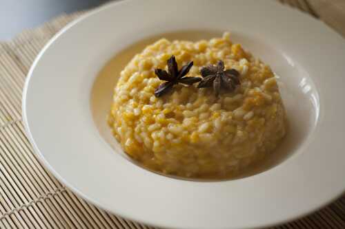 Risotto courges/lardons