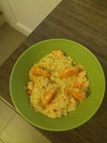 Risotto crémeux aux crevettes