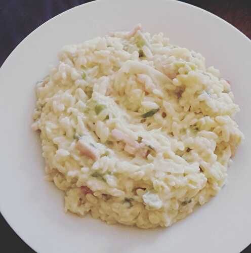 Risotto de blé aux poireaux