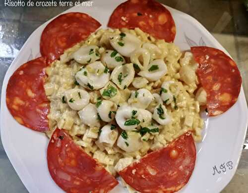 Risotto de crozets terre et mer