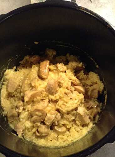 Risotto de poulet curry/coco