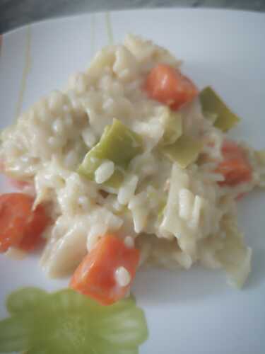 Risotto poireaux carottes