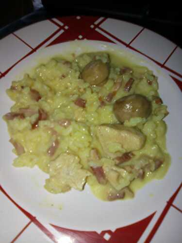 Risotto Poulet curry