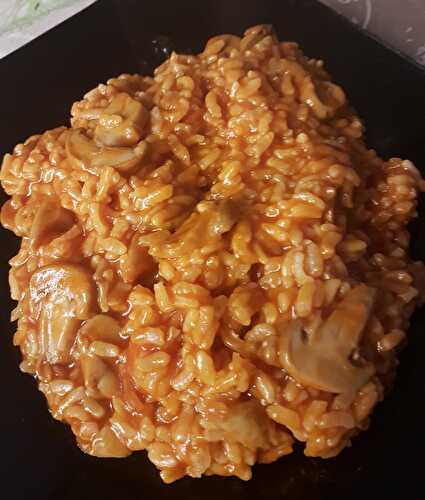 Risotto tomate – champignons