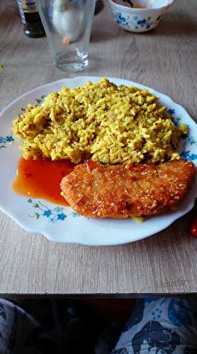 Riz au curry et moutarde a l’ancienne