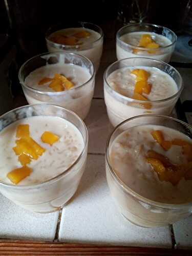 Riz au lait à la mangue