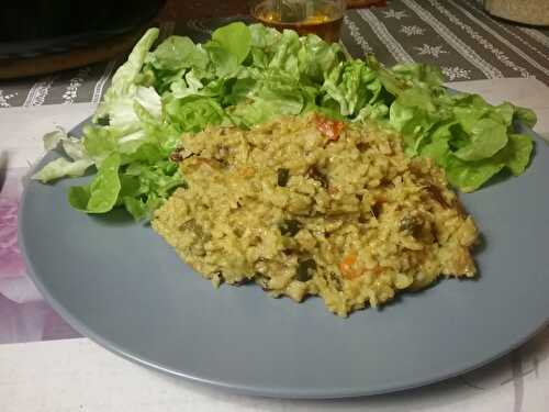 Riz aux légumes et au porc