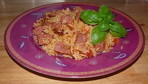 Riz aux tomates et farce