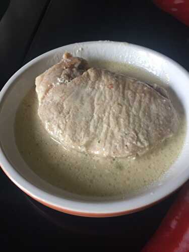 Roti de porc sauce boursin