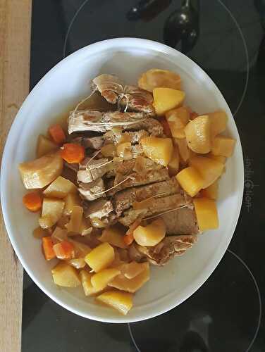 Rôti de veau aux légumes