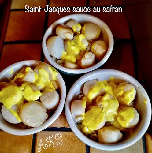 Saint-Jacques sauce au safran