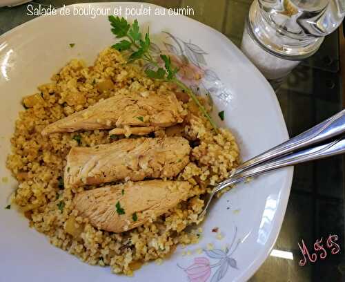 Salade de boulgour et poulet au cumin