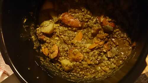 Saucisses aux lentilles