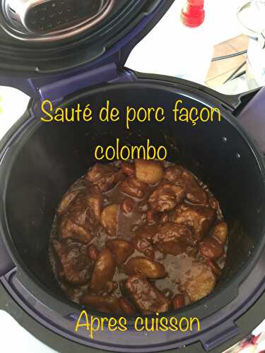 Sauté de porc façon colombo