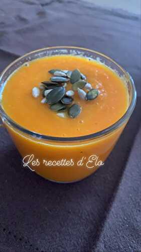 Soupe carotte, gingembre et orange