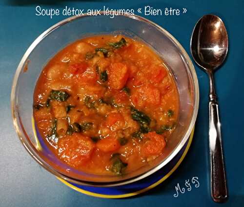 Soupe détox aux légumes « Bien être « 