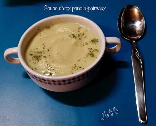 Soupe détox panais-poireaux