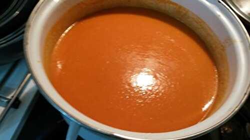 Soupe tomate sans pomme de terre