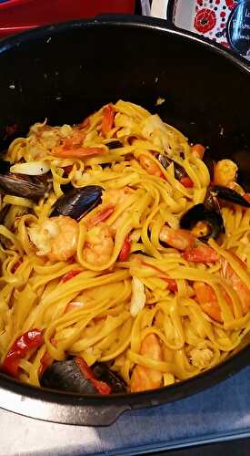 Tagliatelles façon Paella