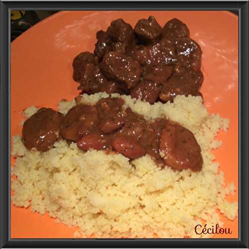 Tajine d’agneau aux abricots secs et amandes