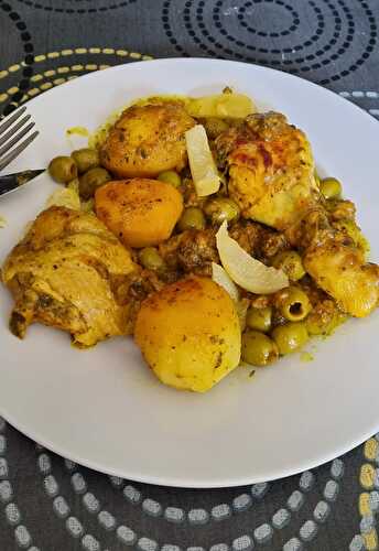 Tajine de poulet au citron confit