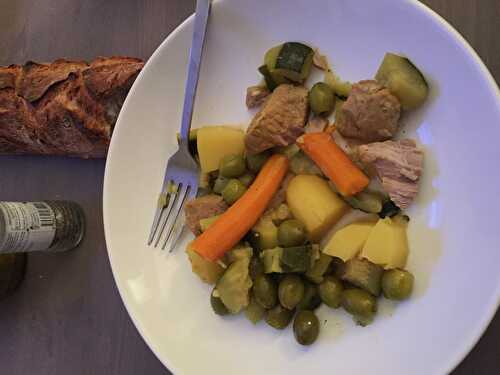 Tajine de veau aux legumes