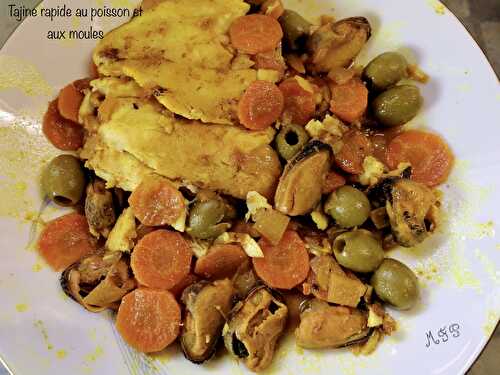 Tajine rapide au poisson et aux moules