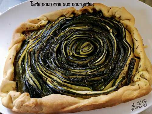 Tarte couronne aux courgettes