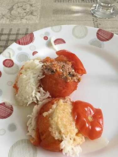 Tomates farcies viande et fromage