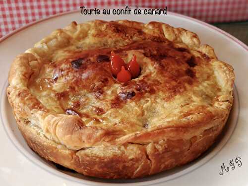 Tourte au confit de canard