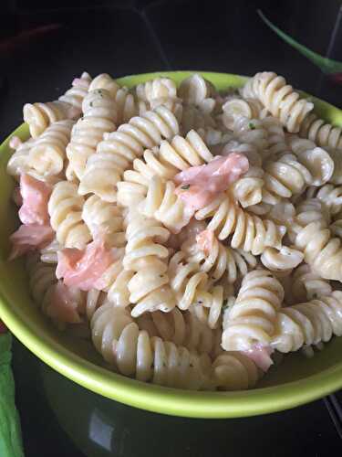 Fusille au saumon Recette proposée par Élodie Bazoge