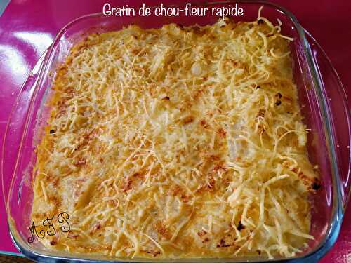 Gratin de Chou-fleur rapide