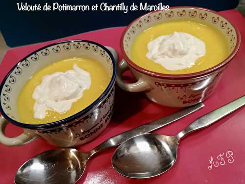 Velouté de Potimarron et Chantilly de Maroilles