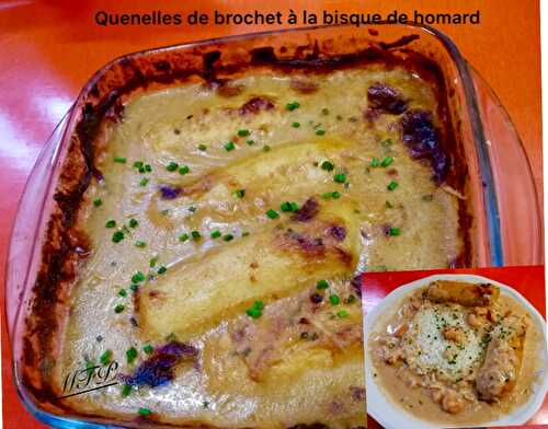 Quenelles de brochet à la bisque de homard