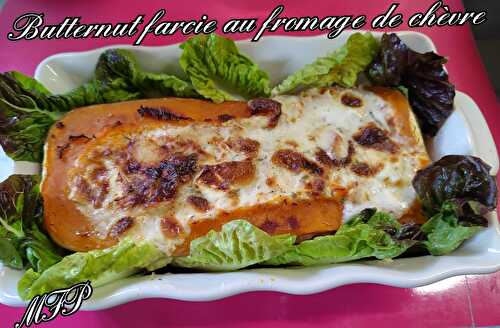 Butternut farcie au fromage de chèvre