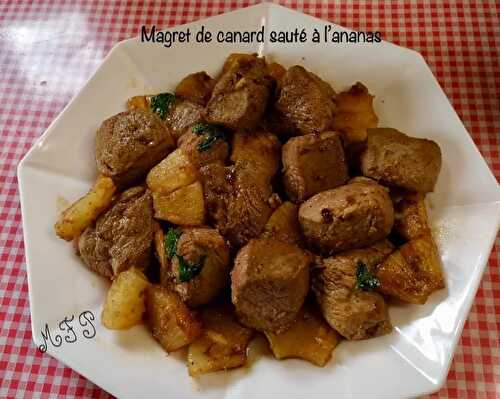 Magret de canard sauté à l’ananas