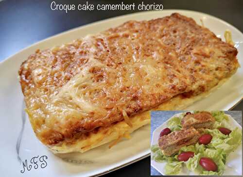 Croque cake camembert chorizo