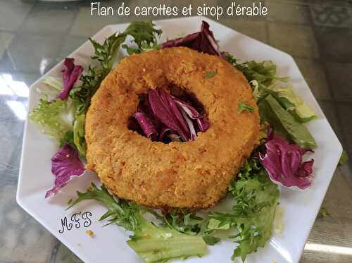 Flan de carottes et sirop d’érable⁠