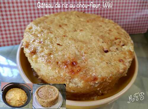 Gâteau de riz au chou-fleur. WW