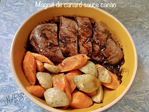 Magret de canard sauce cacao