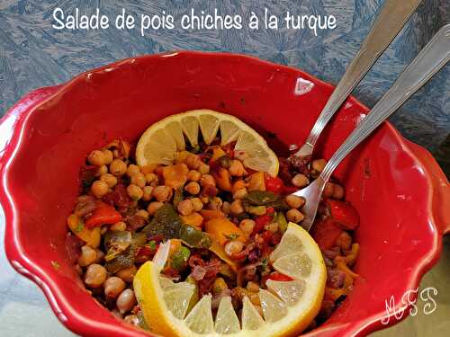 Salade de pois chiches à la turque