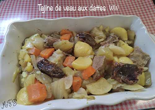 Tajine de veau aux dattes. WW