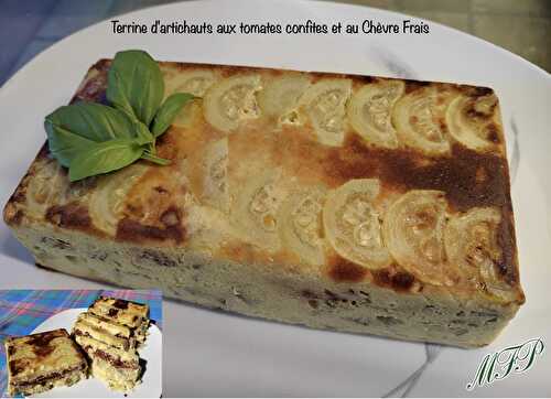 Terrine d’artichauts aux tomates confites et au Chèvre Frais