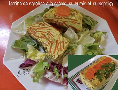 Terrine de carottes à la crème, au cumin et au paprika