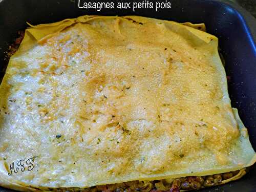 Lasagnes aux petits pois